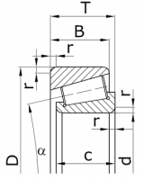 Подшипник  7606 (32306)