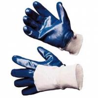 Перчатки нитриловые вязаный манжет, синий