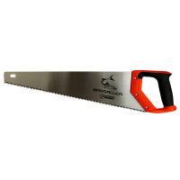 Ножовка по дереву BARRACUDA 450 мм, закалённый зуб, обрезиненная эргономичная ручка, 6TPI (Polax)